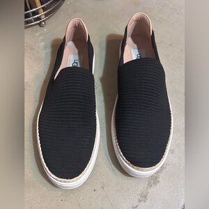 UGG womens Black Slip-On Shoes size 8